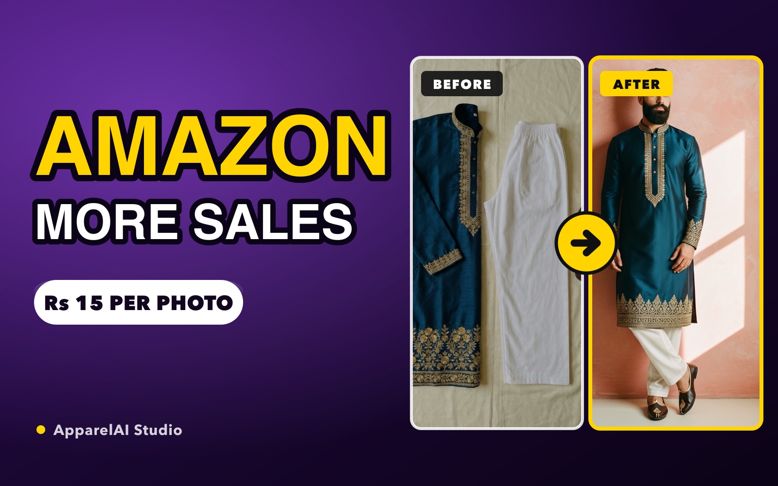 How to Increase Fashion Sales on Amazon India - Marketplace guide by ApparelAI Studio