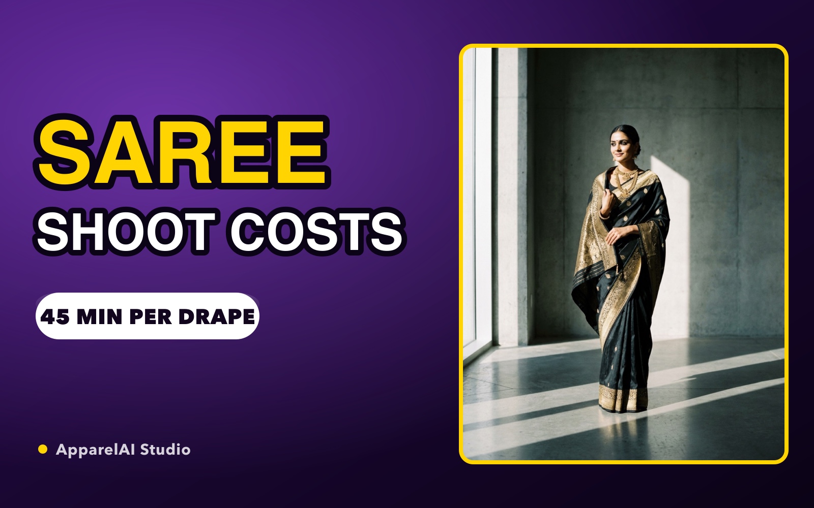 Saree Photoshoot Cost in India: A Real Breakdown - Analysis guide by ApparelAI Studio