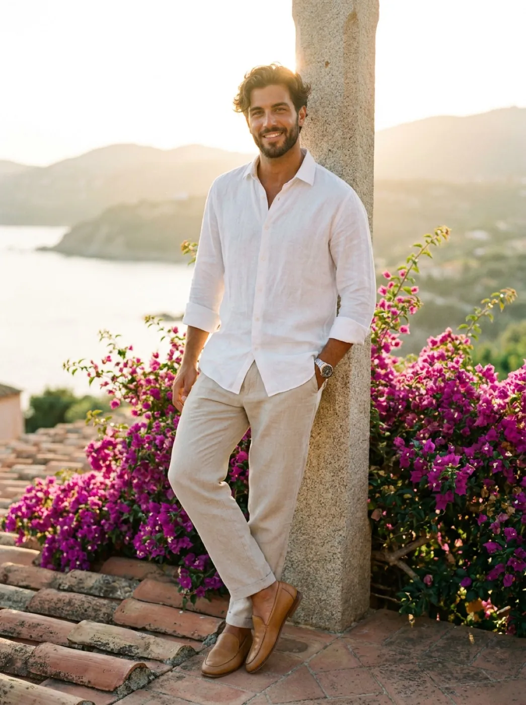 Linen Shirt Set