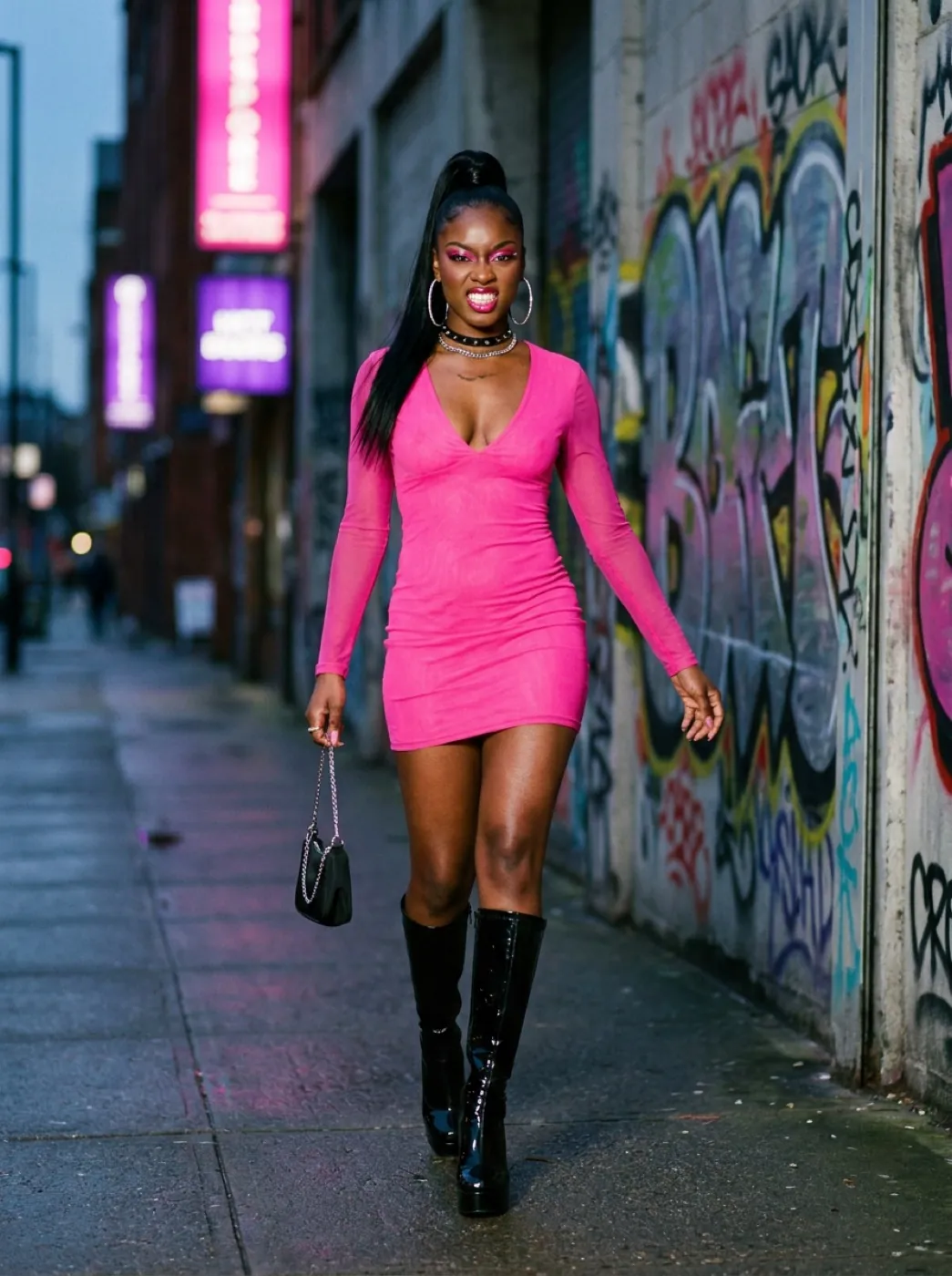 Pink Statement Dress